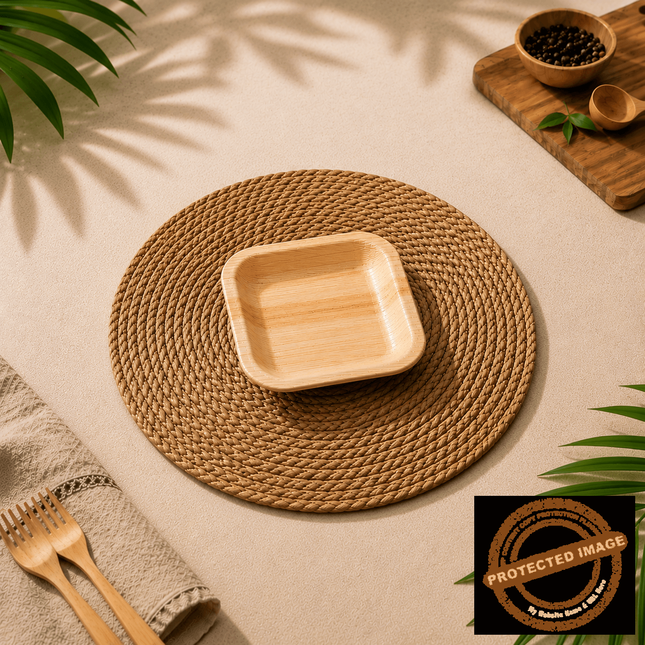 6 Inch Square Plate