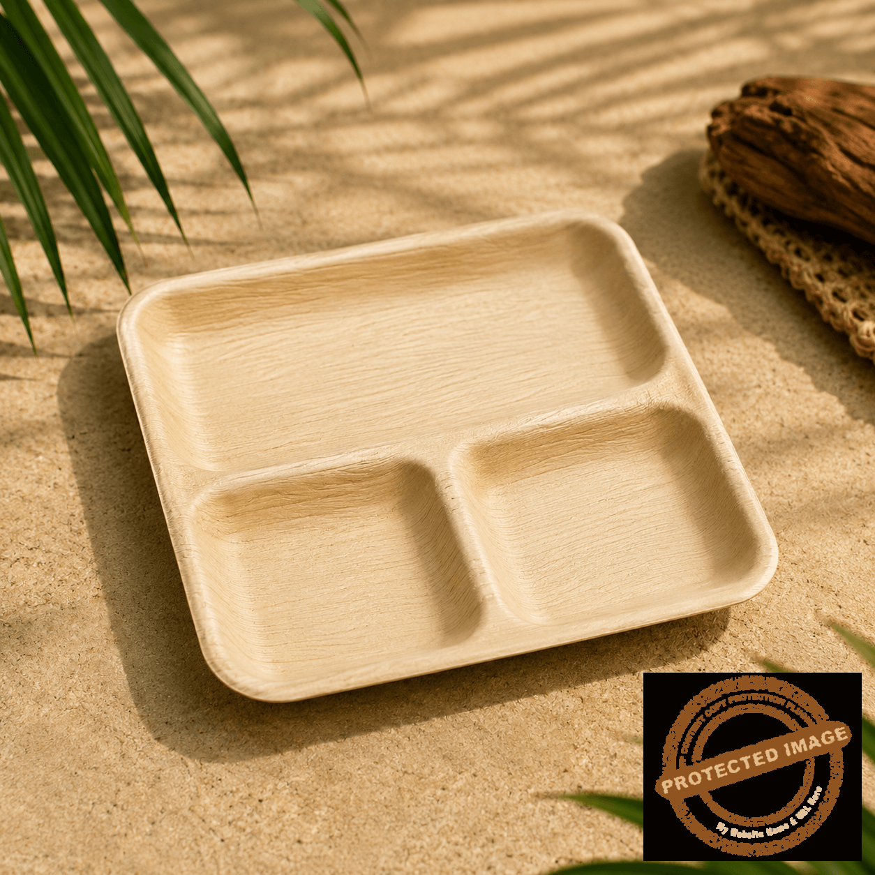 9 x 9 Inch Square 3CP Plate